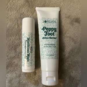 New Jordan Essentials Peppy Foot Shea Butter+Pedi Stick Duo - Peppermint